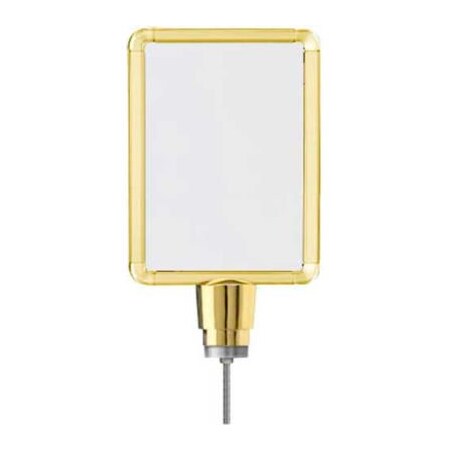 Lavi Industries Lavi Industries, Vertical Drum Top Post Sign Frame, 50-1141DV-S/GD, 8.5" x 11", Gold 50-1141DV-S/GD